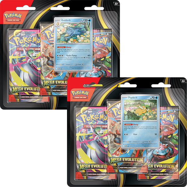 Pokémon TCG: Mega Evolution 3 Booster Blister Pack (Set of 2)
