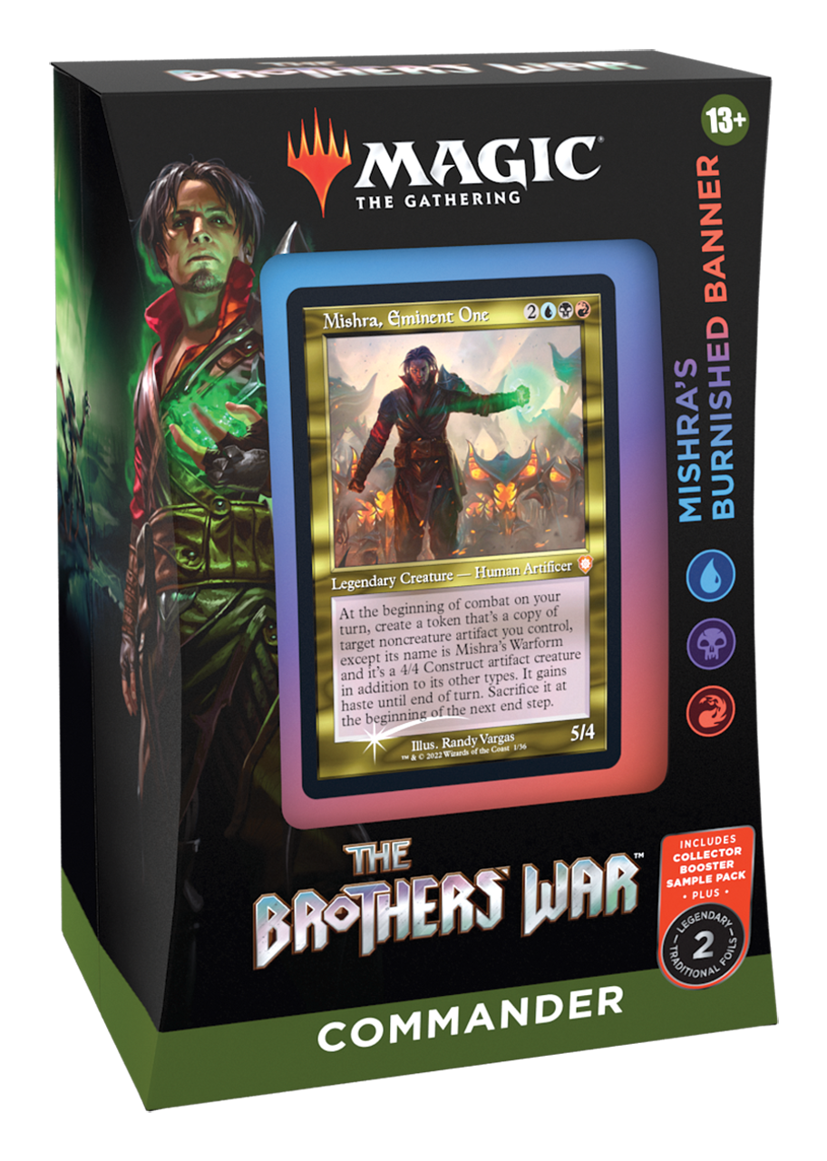 Mtg The Brothers War Mishra S Burnished Banner Commander Deck U B R Heroes