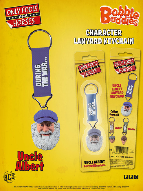 Uncle Albert Character Lanyard Keychain