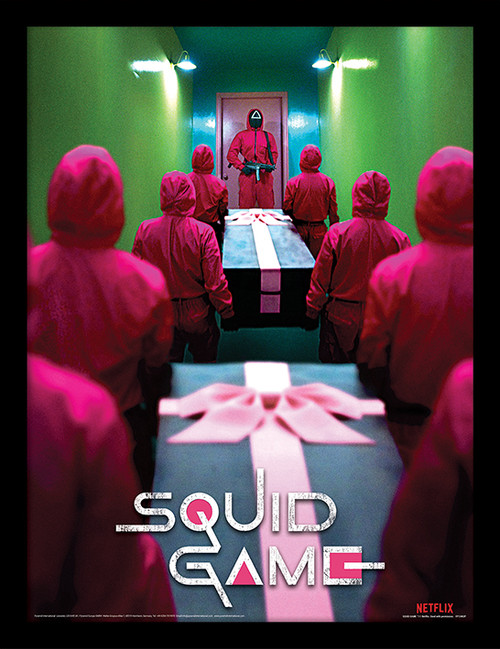 SQUID GAME (CORRIDOR) Framed 30 x 40cm Print