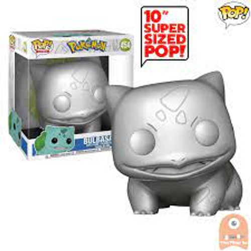 Pop Games Pokemon Bulbasaur 10In Metalic Vin Fig