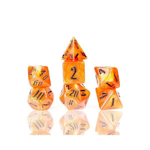 Fire Nebula Poly Set - Sirius Dice