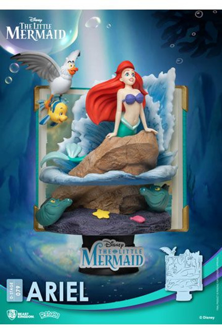 Disney Story Book Series D-Stage PVC Diorama Ariel New Version 15 cm