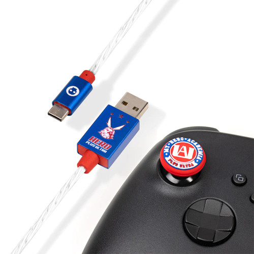 OFFICIAL MY HERO ACADEMIA USB-C LED CHARGE CABLE & THUMB GRIPS