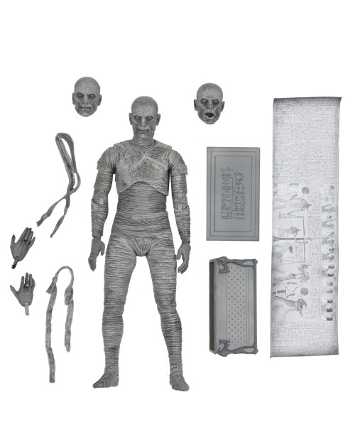 Universal Monsters Ultimate Mummy (b/w) 7” Action Figure