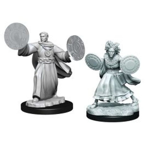 Critical Role Unpainted Miniatures Human Graviturgy and Chronurgy Wizards Female