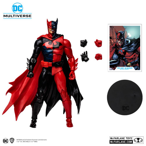 DC MULTIVERSE 7IN TWO-FACE AS BATMAN (BATMAN: REBORN) Action Figure