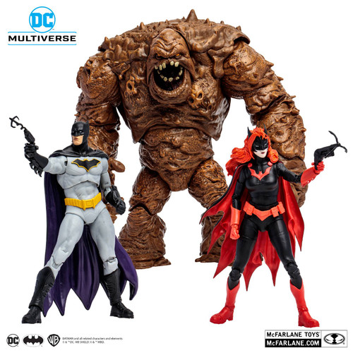 DC Multiverse 7In Clayface Batwoman & Batman (Rebirth) Action Figures