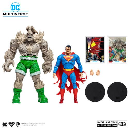 DC Multiverse 7In Superman Vs Doomsday 2Pk Action Figure