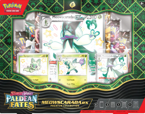 Pokemon TCG: Scarlet & Violet 4.5 Paldean Fates Premium Collection – Meowscarada