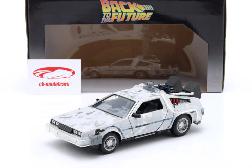 Bttf Part I Time Machine W/Light 1/24 Die-Cast Vehicle