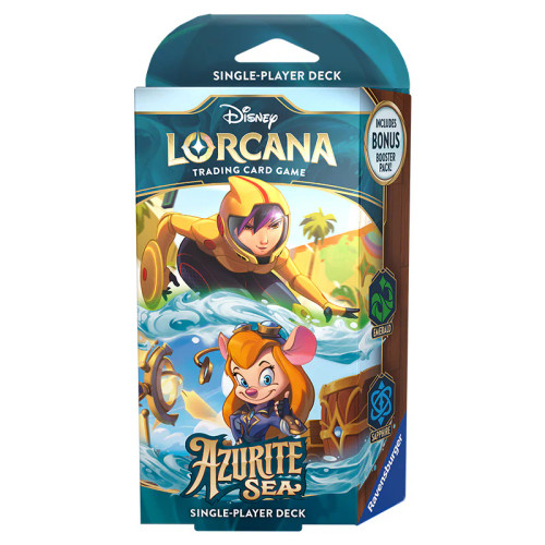 Disney Lorcana Trading Card Game - Starter Deck Azurite Sea- Go Go Tomago & Gadget Hackwrench