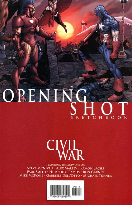 CIVIL WAR OPENING SHOT SPECIAL PROMO SKETCHBOOK (NET)