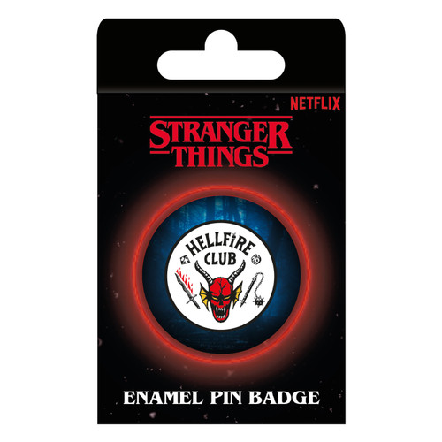 STRANGER THINGS (HELLFIRE) ENAMEL PIN BADGE