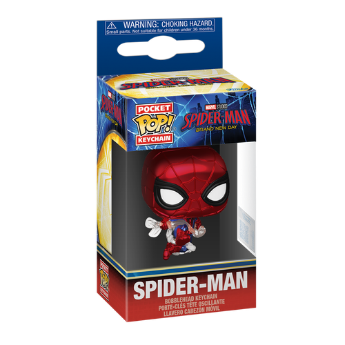Pop! Keychain Spider-Man (Brand New Day) (Metallic)