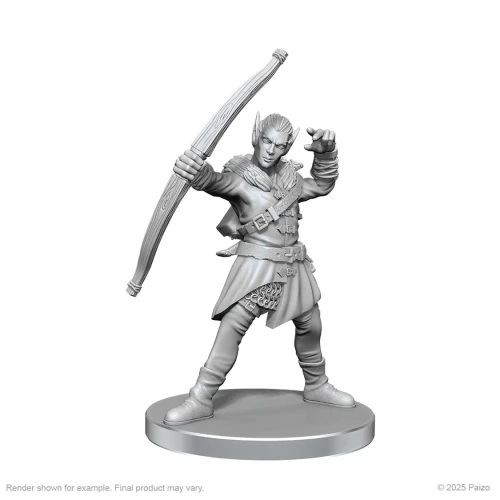 Elf Hunter & Catfolk Bandit: Pathfinder Deep Cuts Unpainted Miniatures (W26)