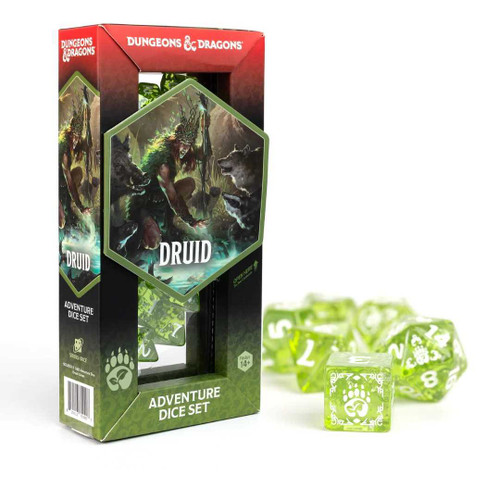 Adventure Dice Set - Druid: Green: Dungeons & Dragons