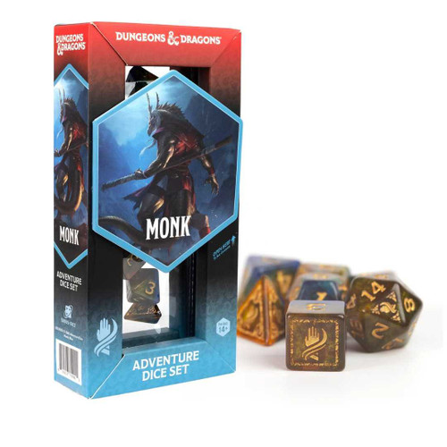 Adventure Dice Set - Monk: Blue: Dungeons & Dragons