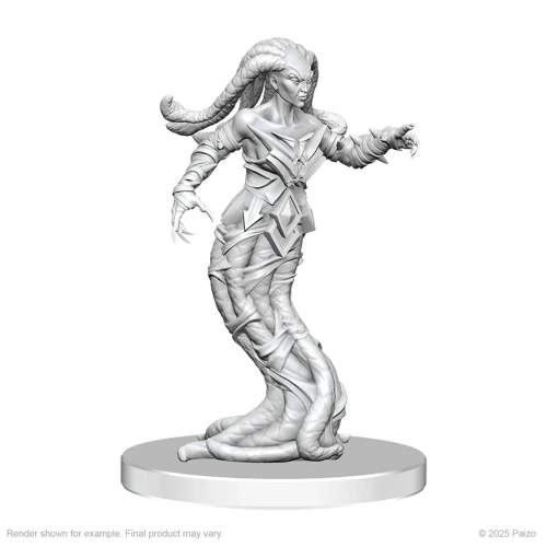 Gylou (Handmaiden Devil) & Ferrugon (Rust Devil): Pathfinder Battles Deep Cuts Unpainted Miniatures