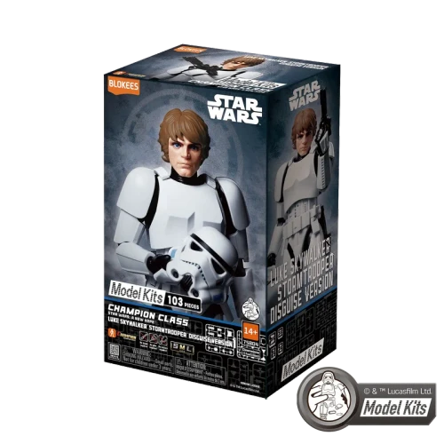Blokees Model Kits - Star Wars EDIV: A New Hope CC03 Luke Skywalker Stormtrooper Disguise Version