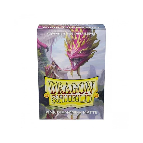 Dragon Shield - Matte Japanese Size Sleeves 60pk - Pink Diamond