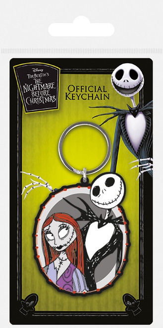NIGHTMARE BEFORE CHRISTMAS (JACK & SALLY) PVC KEYCHAIN