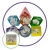 Rainbow Clouds Multi-Coloured Inclusion Dice Set