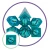 Dragon Eye Icy Inclusion Dice Set