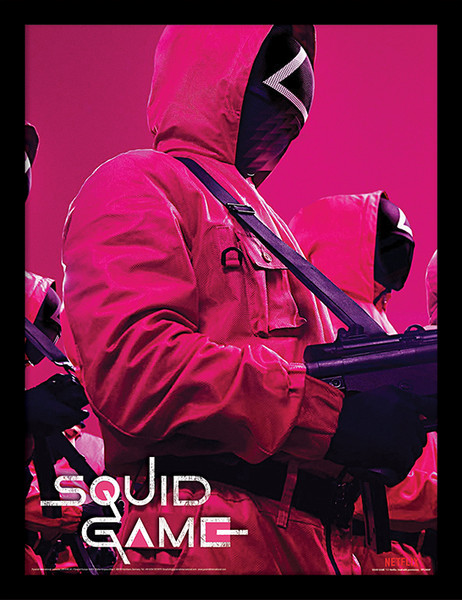 SQUID GAME (TROOPS) Framed 30 x 40cm Print