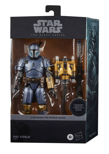 Star Wars Black Series 6In Carbonized Paz Vizsla Action Figure