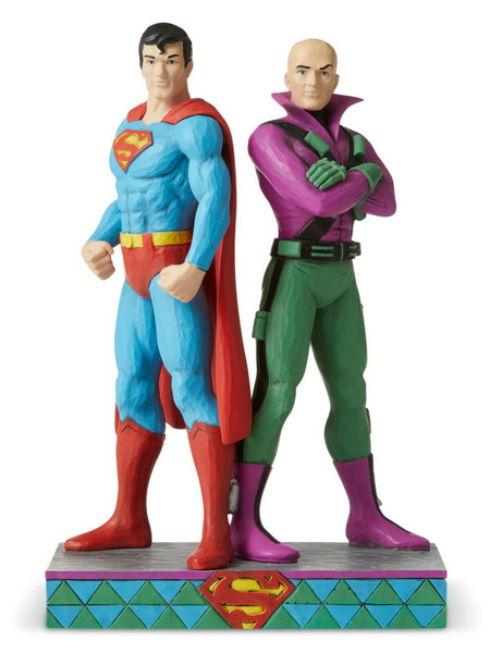 Jim Shore DC Comics Superman & Lex Luthor 8.88In Figurine