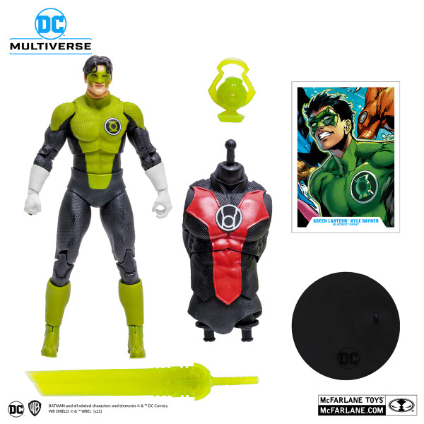 DC Build-A Wv8 Blackest Night Kyle Rayner Action Figure