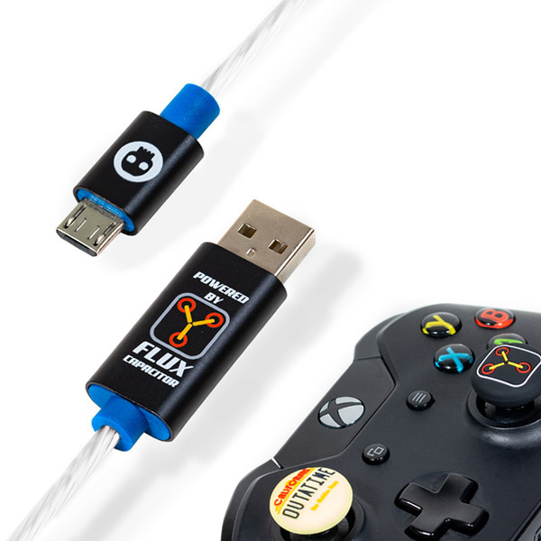 Official Back To The Future Micro-USB LED Charge Cable (PS4 and Xbox One)