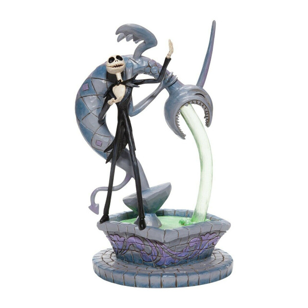 Disney Traditions Jack Skellington On Fountain Statue