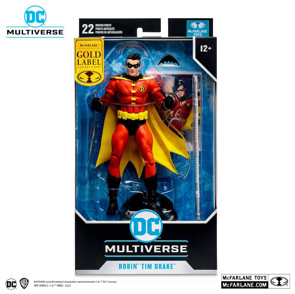 DC Multiverse 7In Robin Tim Drake Red Suit (Gold Label) Action Figure