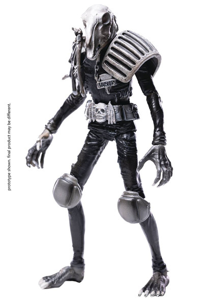Judge Dredd Black And White Judge Mortis Px 1/18 Scale Exquisite Action Figure