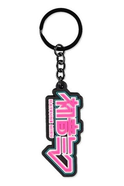 Hatsune Miku Rubber Keychain Logo