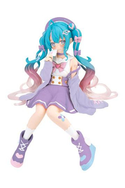 Hatsune Miku Noodle Stopper PVC Statue Hatsune Miku Love Sailor Purple Color Ver. 13 cm