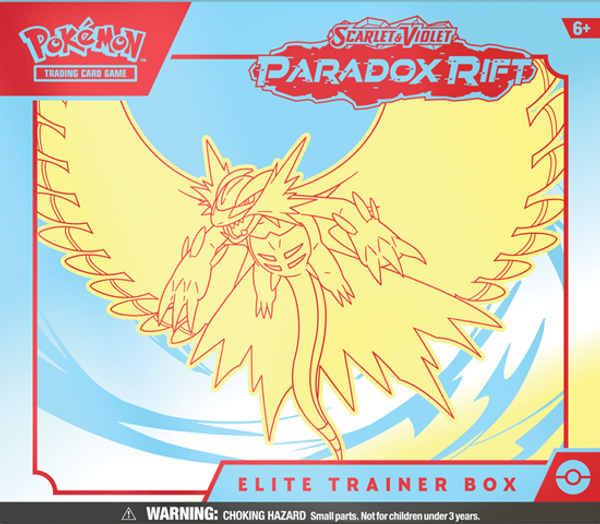 Pokemon TCG: Scarlet & Violet 4 - Paradox Rift - Elite Trainer Box -Roaring Moon