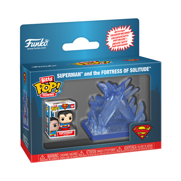 POP Vinyl! Bitty Pop! Towns Superman and the Fortress of Solitude
