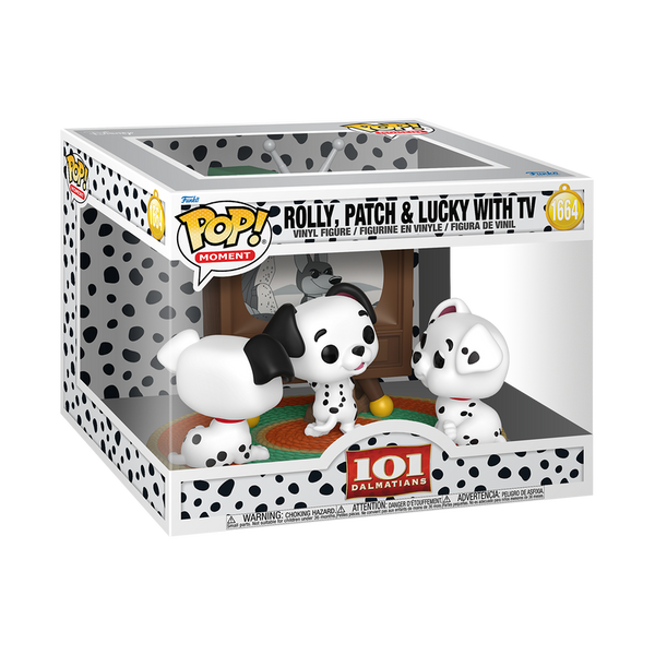 Funko POP! Vinyl:  Pop! Moment Rolly, Patch & Lucky with TV #1664