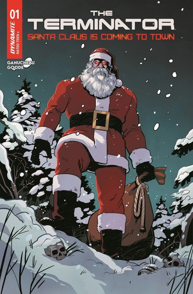 Terminator Santa Claus Is Coming To Town #1 Os Cvr D