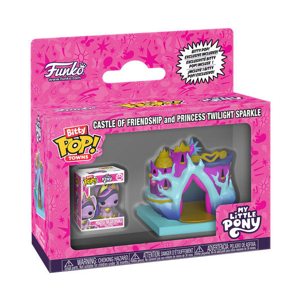 Funko POP! Vinyl:  Bitty Pop! Towns Castle of Friendship and Princess Twilight Sparkle