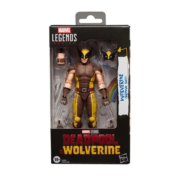 Marvel Legends 6In Dpool & Wolv Wolverine (Brown