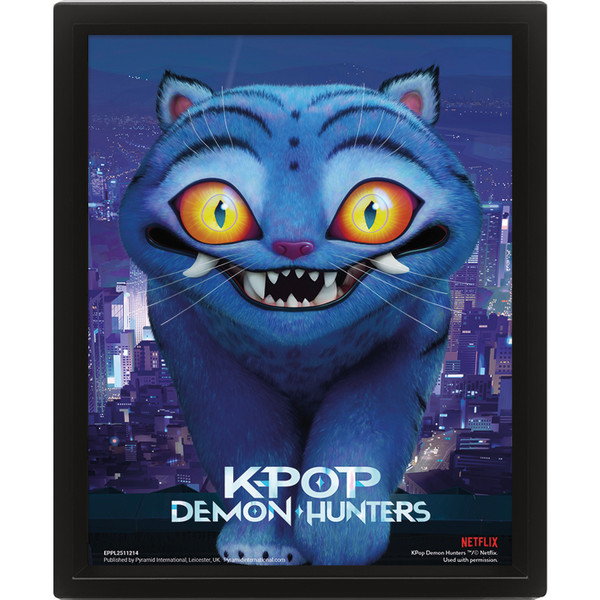 K-POP DEMON HUNTERS (DERPY) 3D LENTICULAR PRINT (FRAMED)