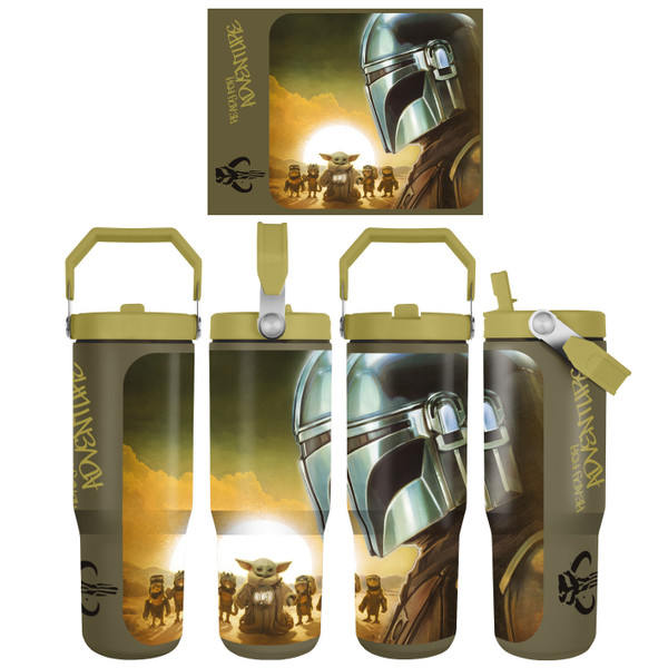 THE MANDALORIAN AND GROGU (SUNSET) 30oz PITCHER