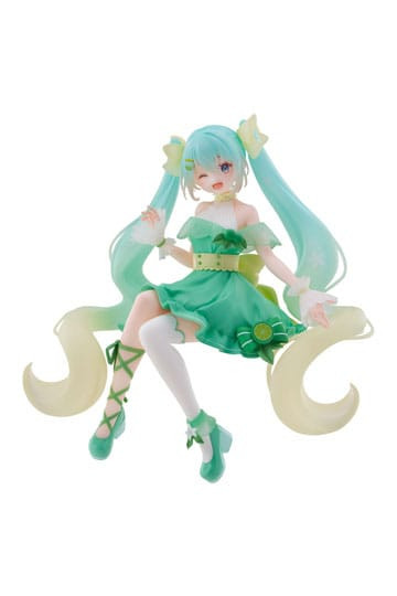 Hatsune Miku Noodle Stopper PVC Statue Hatsune Miku Lime Ver. 14 cm