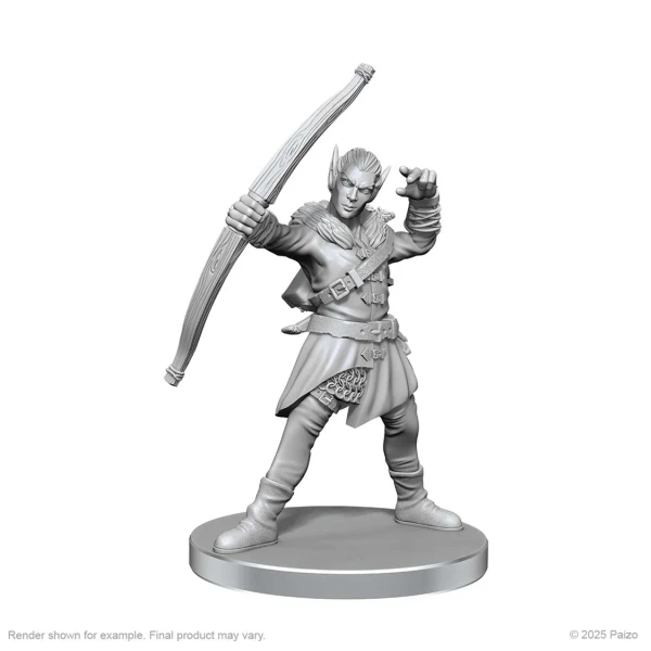 Elf Hunter & Catfolk Bandit: Pathfinder Deep Cuts Unpainted Miniatures (W26)