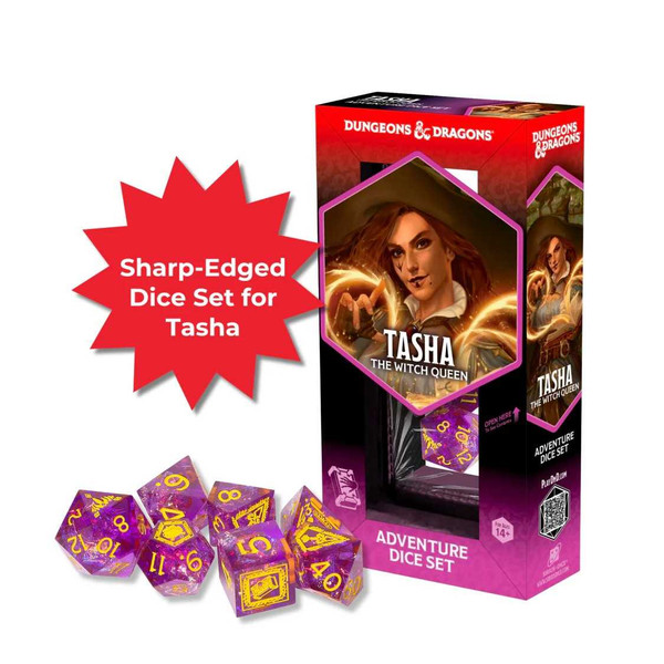 Adventure Dice Set - Tasha the Witch Queen  Sharp-Edged Dice Set: Dungeons & Dragons