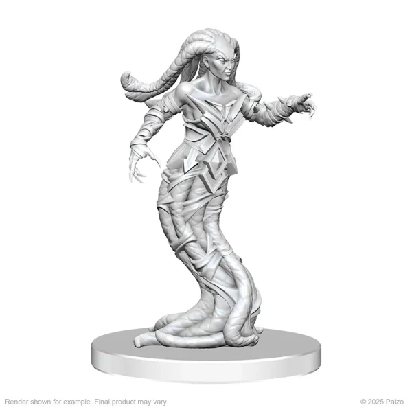 Gylou (Handmaiden Devil) & Ferrugon (Rust Devil): Pathfinder Battles Deep Cuts Unpainted Miniatures